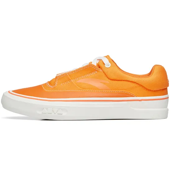 ANTA Ao Li Skateboard Shoes Men Low-Top Sunset Orange/Ivory White