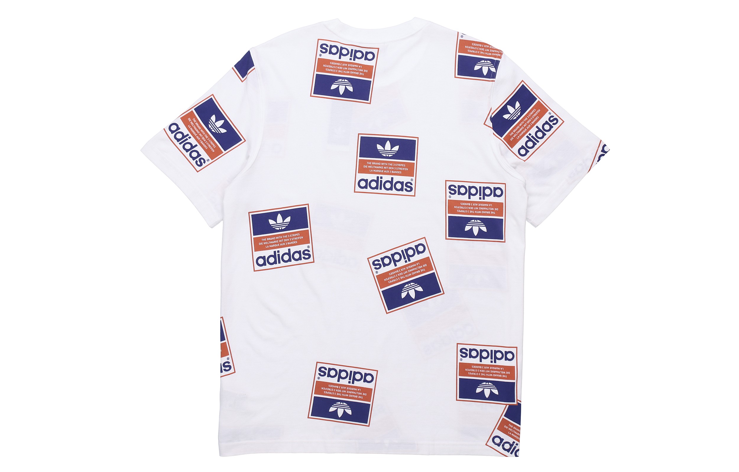 Мужская футболка adidas originals Stckerbomb Tee T (белый) — фото 2