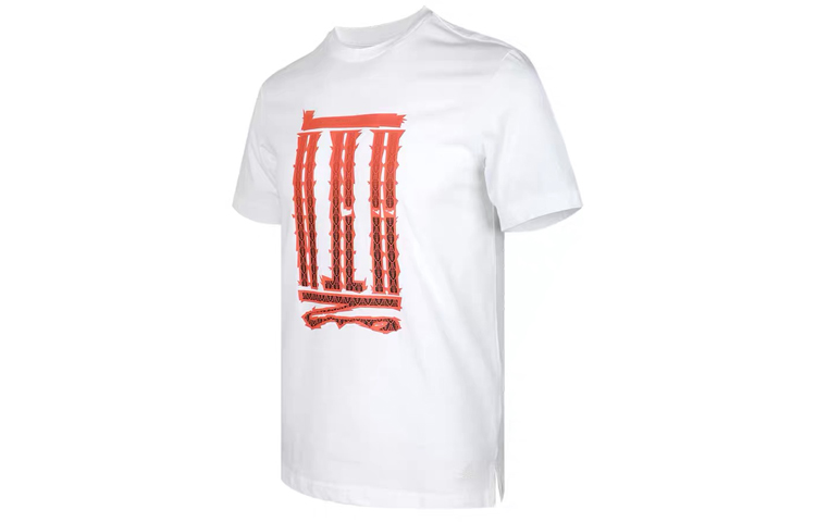 Мужская футболка adidas T (белая) — фото 3