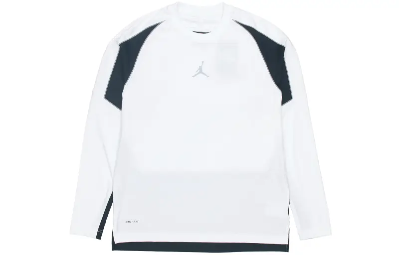 Jordan T Shirts Men's White Crew Neck Moderate Straight Fit