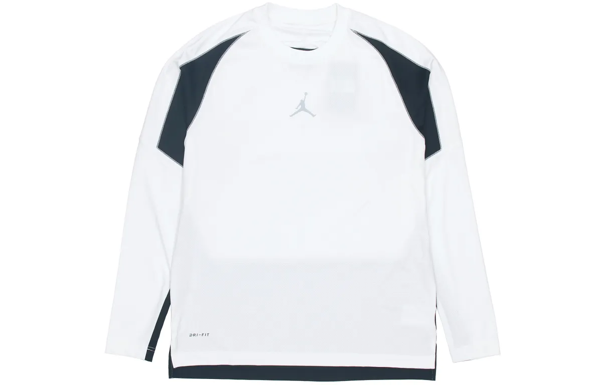Jordan T-Shirts Men's White Crew Neck Moderate Straight Fit