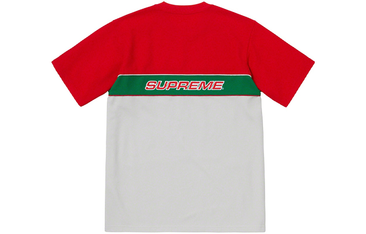 Футболка Supreme SS19 Piping Practice S/S Top logoT (красная) — фото 2