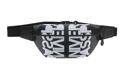 Burberry Leather Fanny Pack Unisex Black