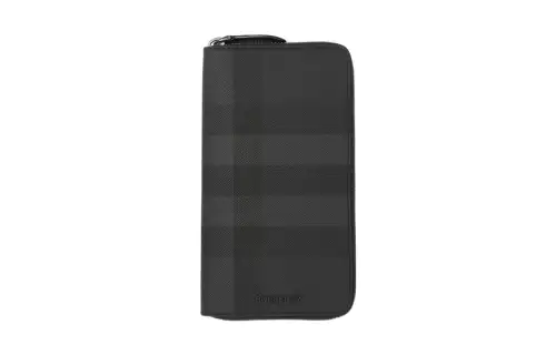 Burberry With Leather Card Holder, Wallet Men's Gray