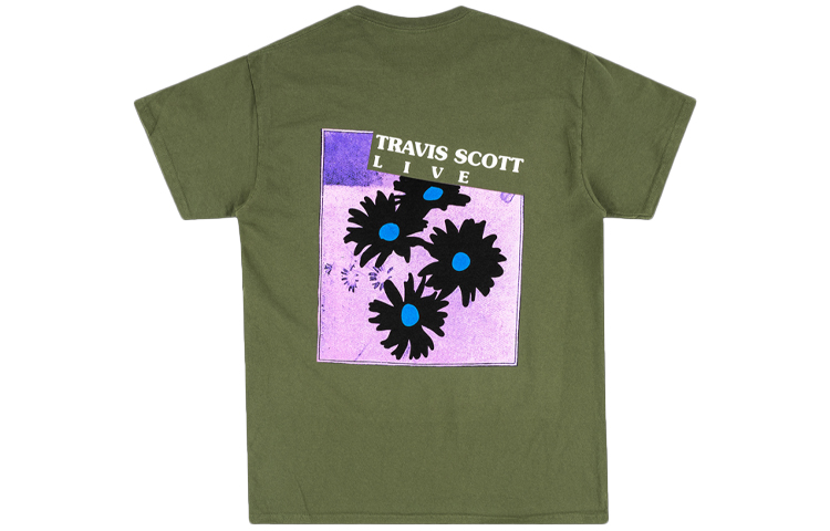 Футболка Travis Scott Cactus Jack Astroworld (зеленая) — фото 2