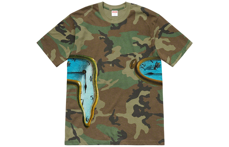 Supreme SS19 The Persistence of Memory Tee WoodlandCamo T