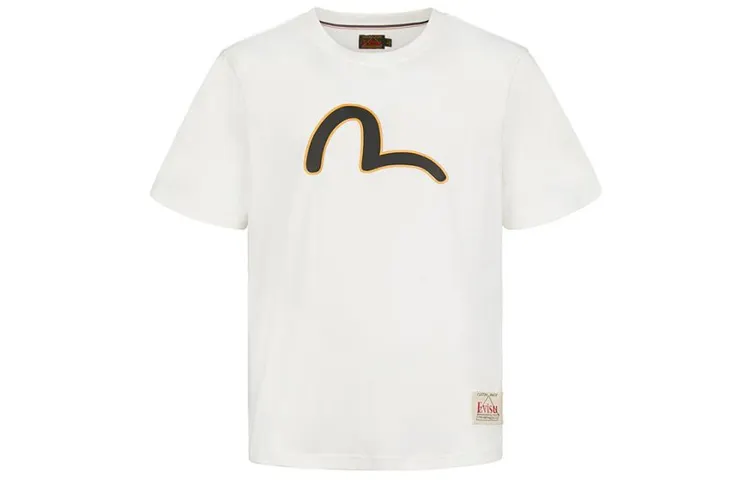 EVISU T Shirts Men's Crew Neck Moderate Straight Fit