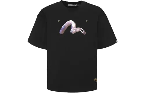 EVISU T Shirts Men's Crew Neck Moderate Straight Fit