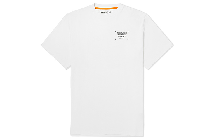 Мужская футболка Timberland Logo Tee (белая) — фото 2