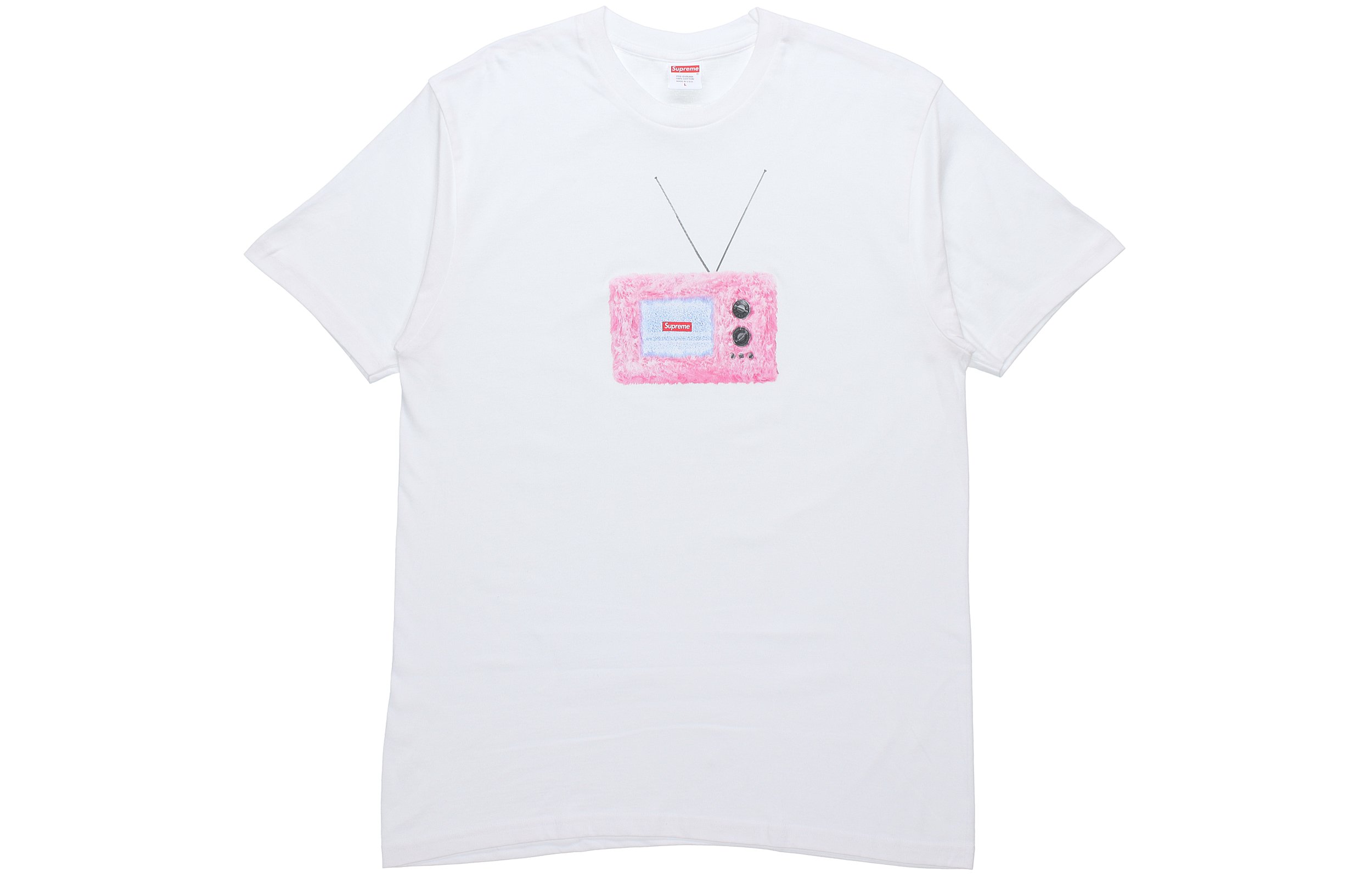 Supreme SS18 TV Tee White T