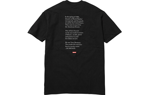 Scarface t shirt supreme on sale