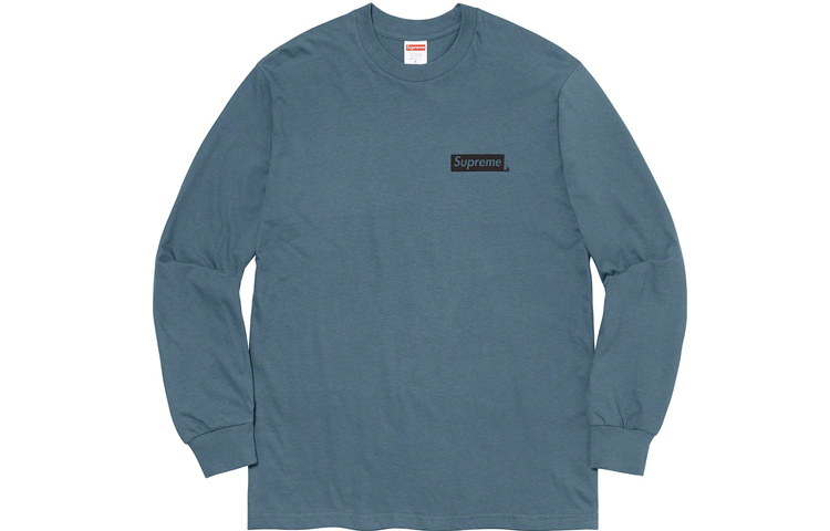 Худи Supreme SS20 Week 1 Sacred Unique L/S Tee T (сине-серый) — фото 2