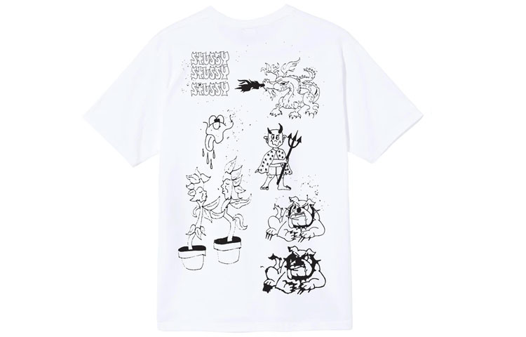Футболка Stussy Bad Dream Tee (белая) — фото 4