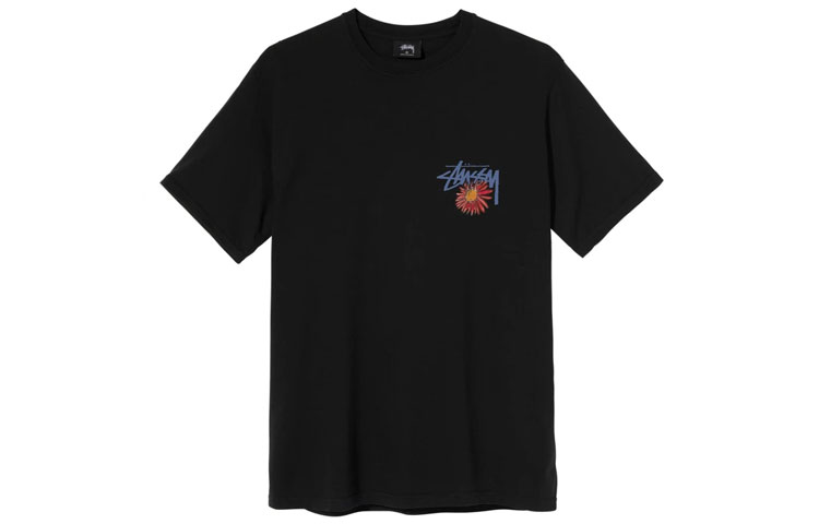 Футболка Stussy Smoke Skull Logo (черная) — фото 2