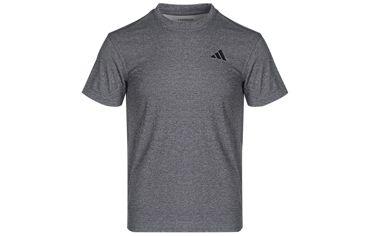 Мужская футболка adidas 3-Bar Tech Tee (серая) — фото 2