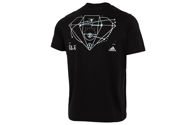 Мужская футболка adidas Diamond Tee (черная) — фото 2