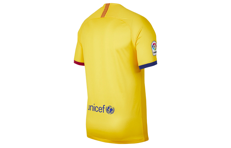 Мужская футболка Nike Barcelona Vapor Away 19/20 (желтая) — фото 2