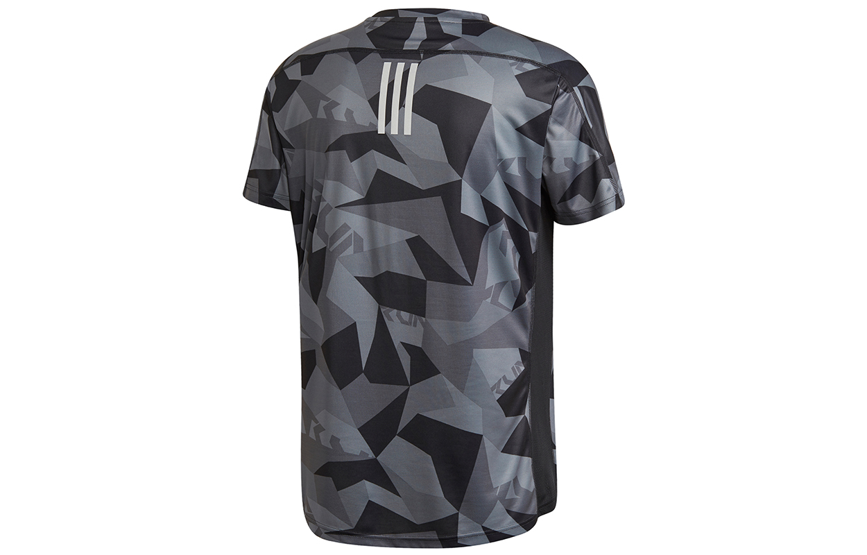 Adidas Running T Shirts Men’s Gray Crew Neck Moderate