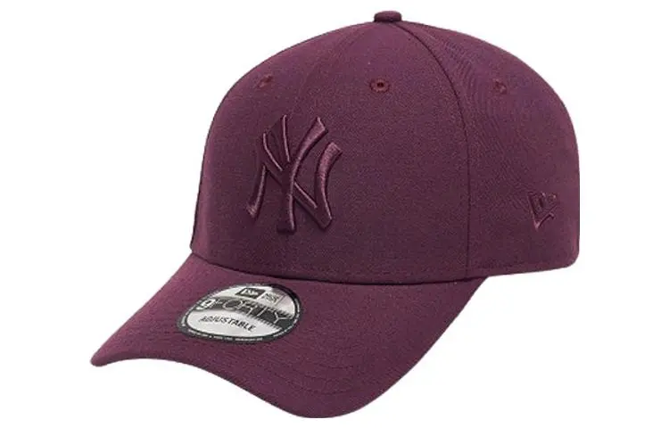 New Era Polyester Baseball Caps Unisex Burgundy