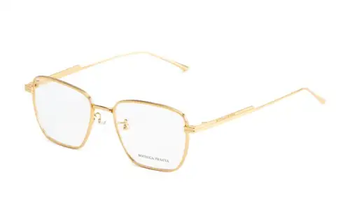 Bottega Veneta Prescription Glasses Men's Gold
