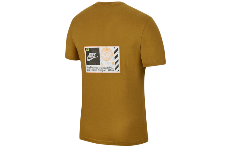 Мужская футболка Nike Sportswear Земля (горчичная) — фото 2