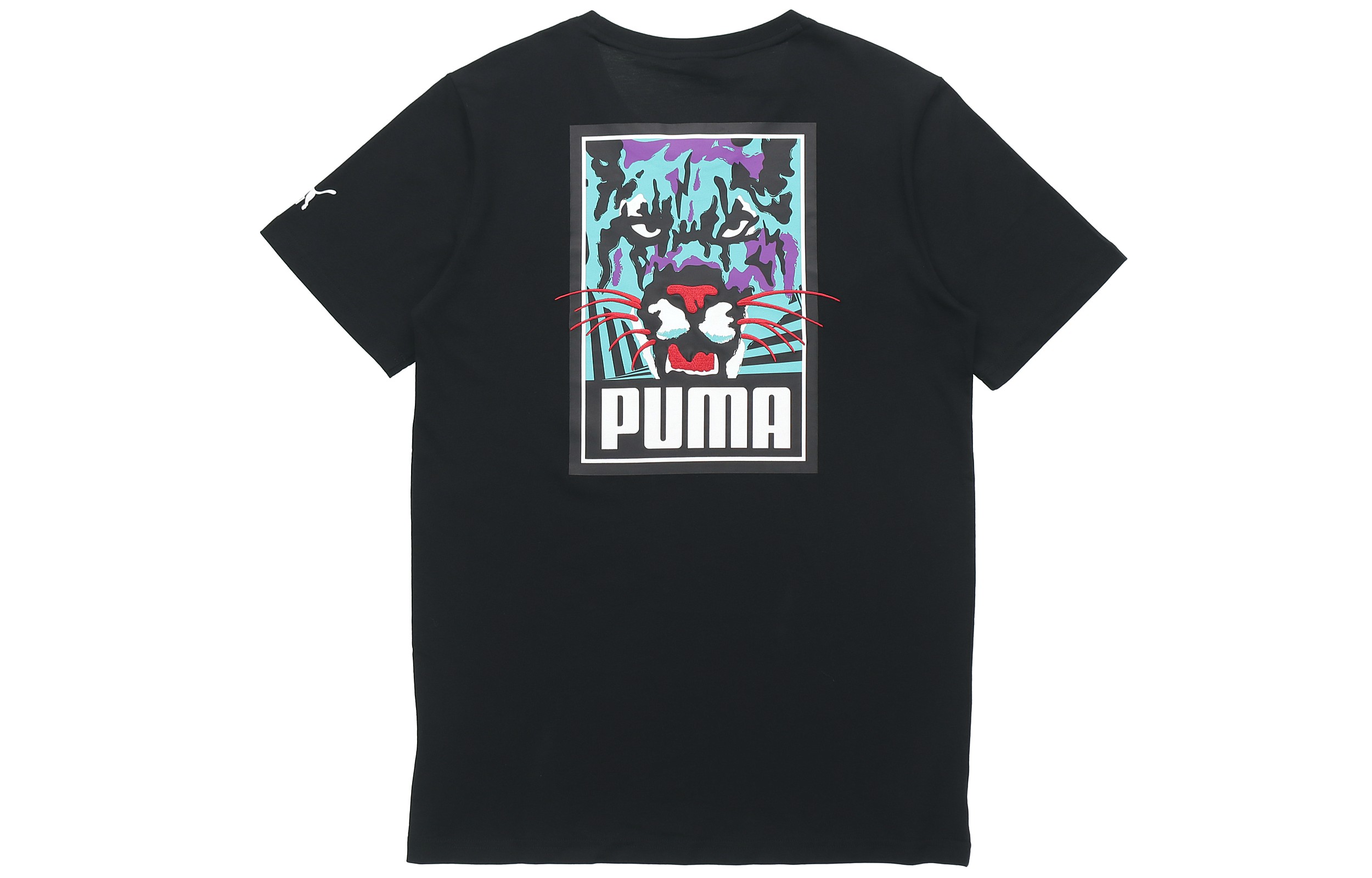 Мужская футболка PUMA (черная) — фото 2