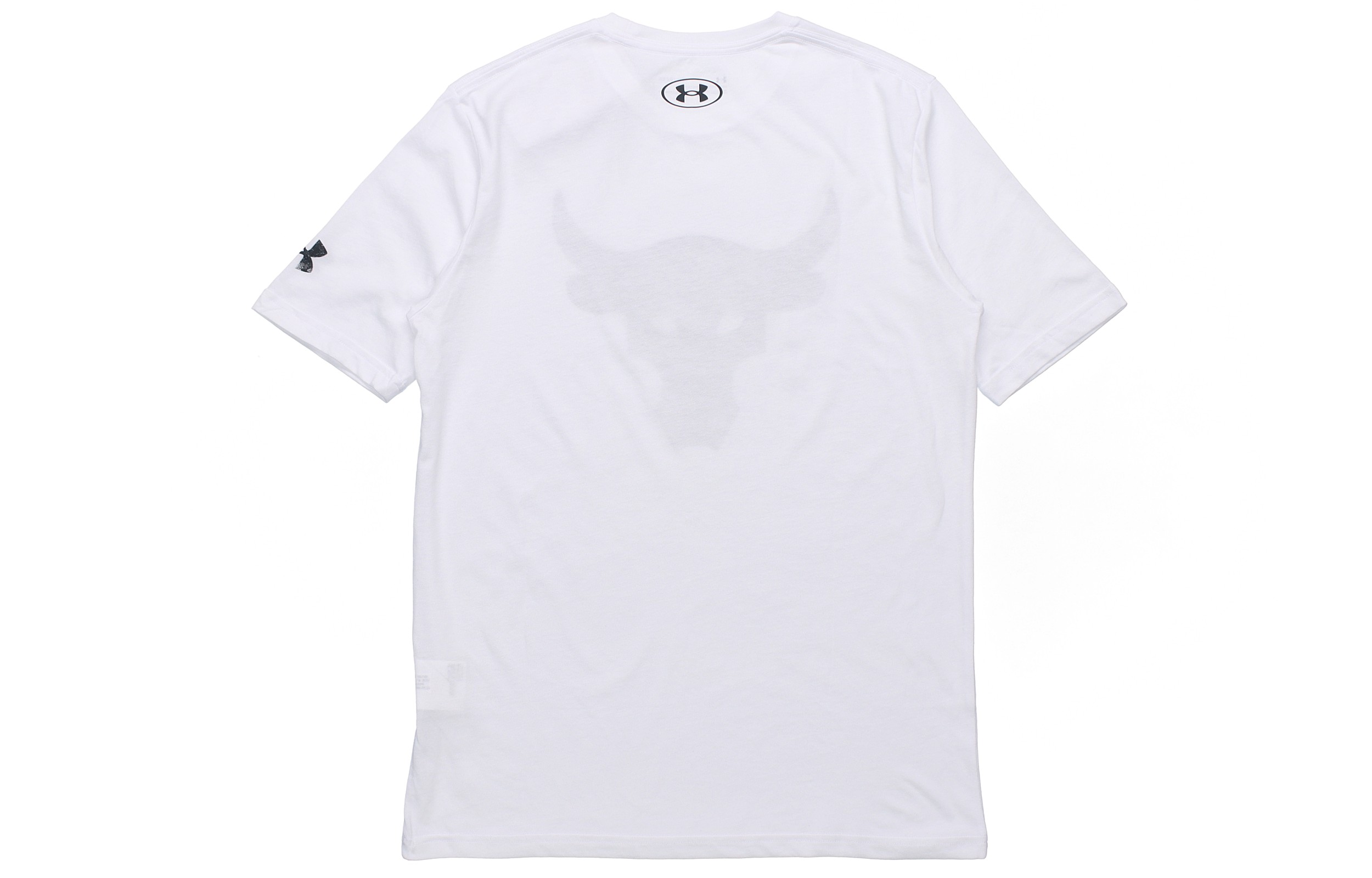 Мужская футболка Under Armour Project Rock Brahma Bull (белая) — фото 2