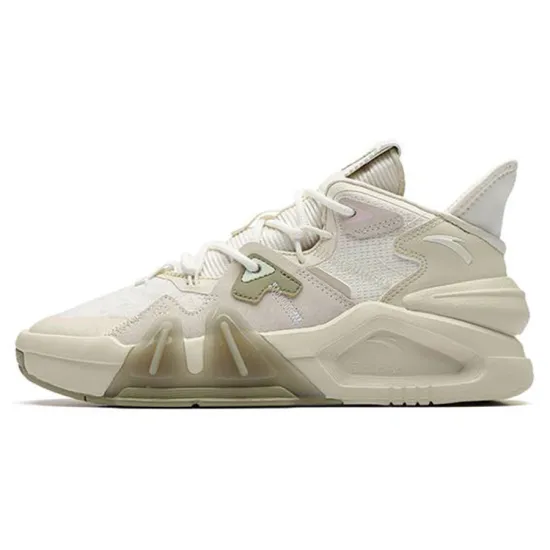 Anta Bastard Low-Top Skateboard Shoes Women's Light Beige White