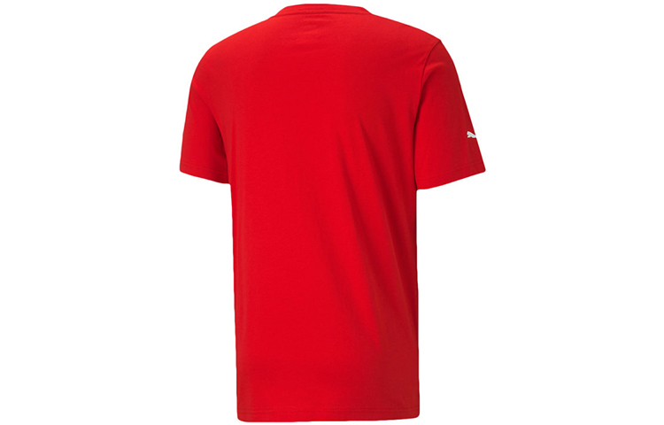Мужская футболка PUMA Ferrari Race Big Shieldtee F1 (красная) — фото 2