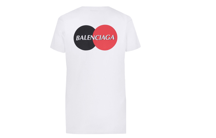 Женская футболка Balenciaga (белая) — фото 2