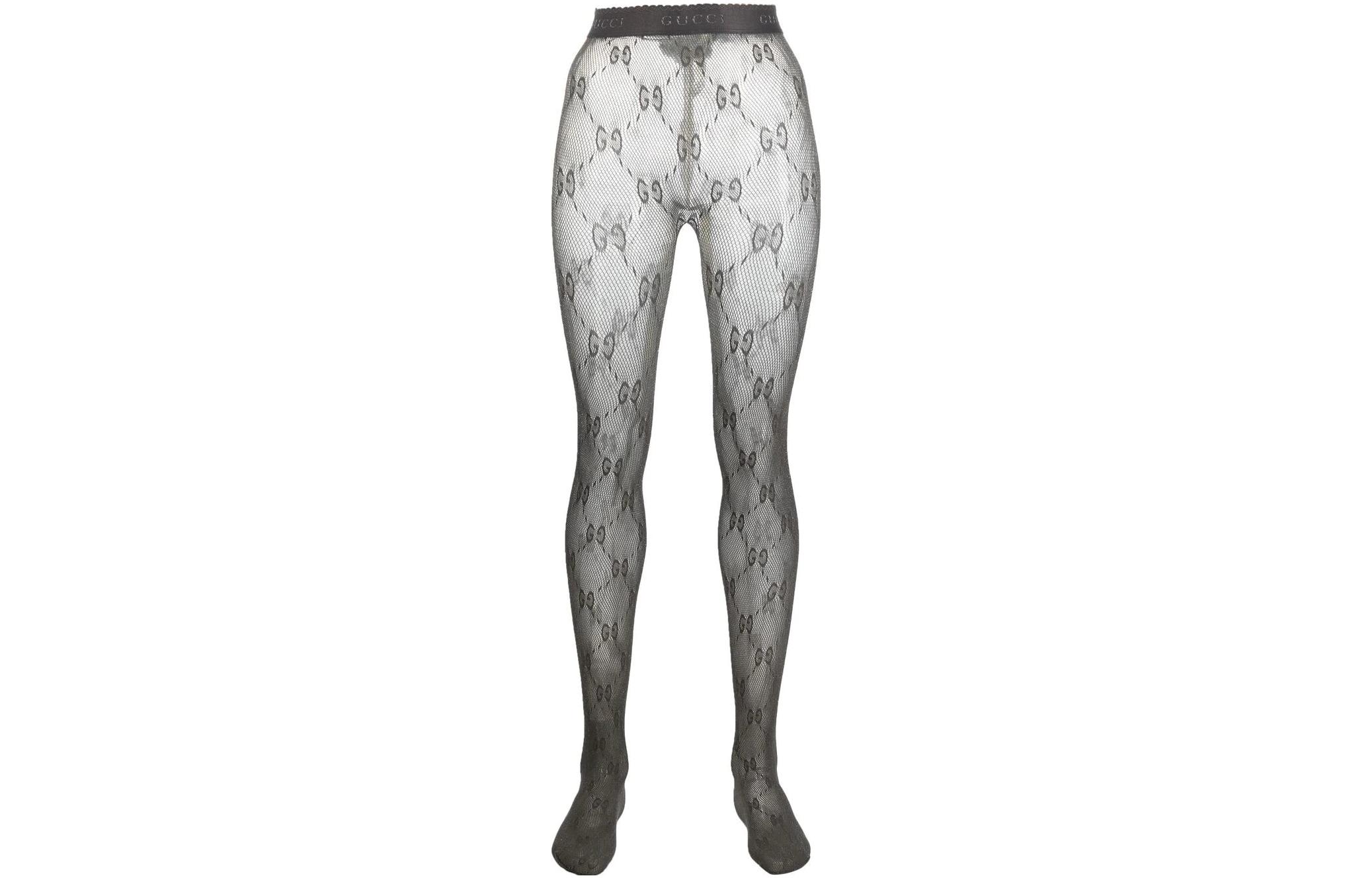 Gg lurex-detailed knitted tights