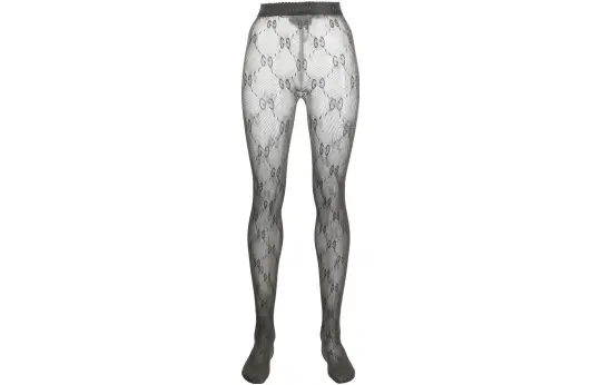 Gg lurex-detailed knitted tights