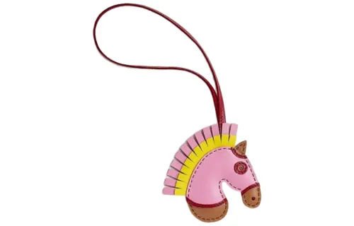 HERMES Horse Charm GEEGEE Leather Charms Women's