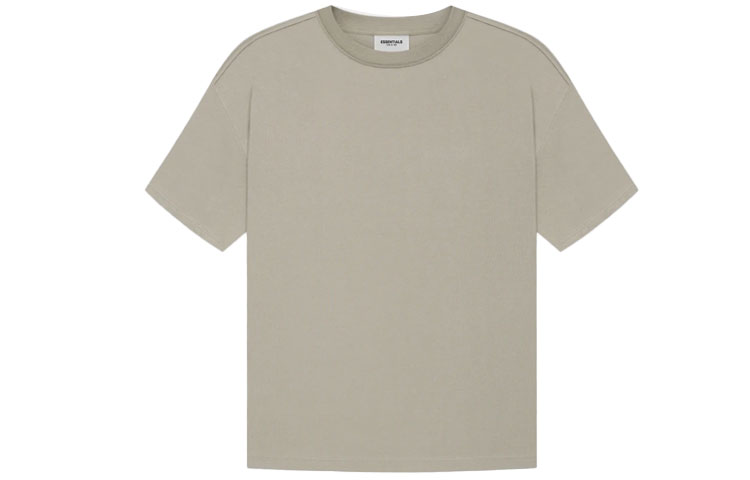 Футболка Fear of God Essentials SS21 Short Sleeve Tee Moss LogoT (оливково-зеленая) — фото 2