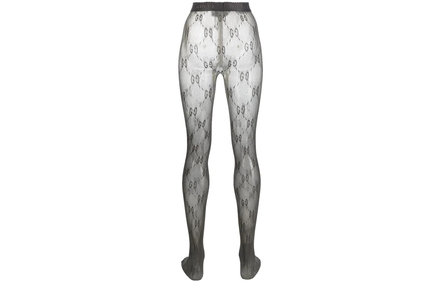 Gg lurex-detailed knitted tights