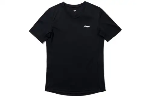 Li Ning T Shirts Unisex Crew Neck Moderate Straight Fit