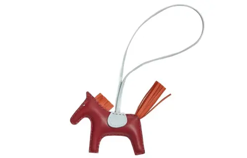 HERMES Charms Unisex Garnet Red/Jade Light Orange/Dusty Blue