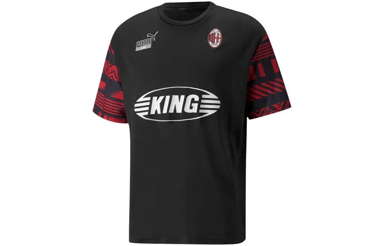 PUMA AC Milan Acm Ftblheritage Jersey Soccer Jersey Men's Black