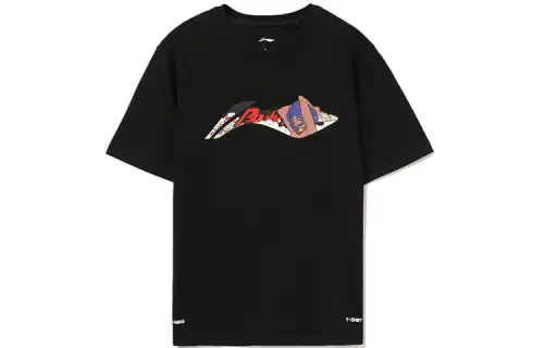 Li Ning Sports Trendy Collection T Shirt Men's Black