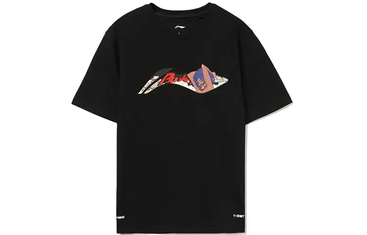 Li Ning Sports Trendy Collection T Shirt Men's Black