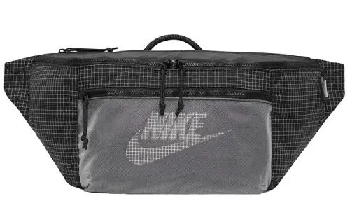 Nike Nylon Shoulder Bag, Fanny Pack Unisex Black