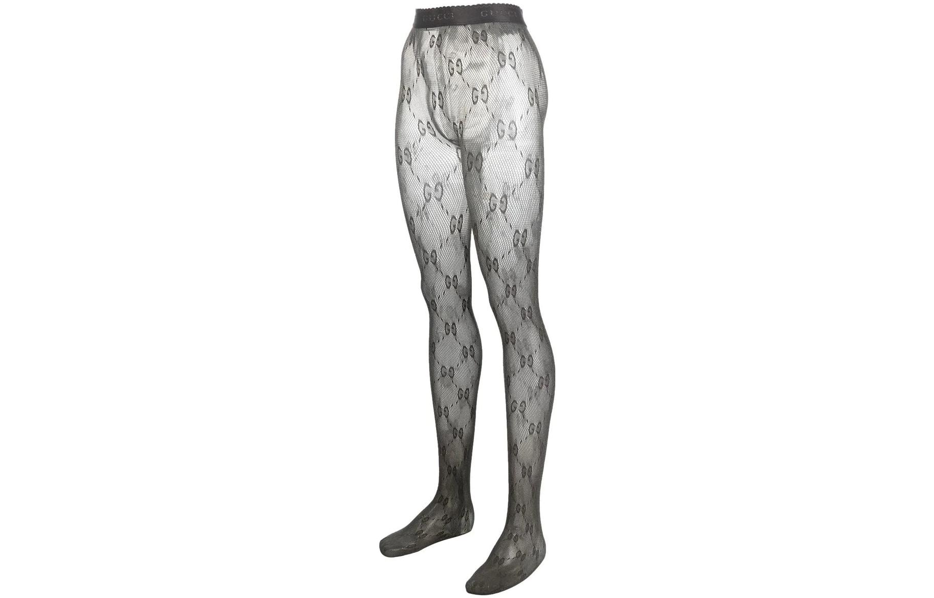 Gg lurex-detailed knitted tights
