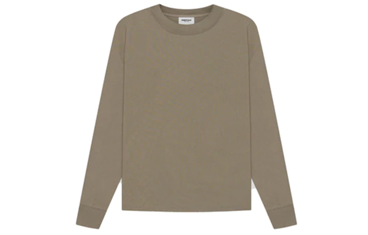 Худи Fear of God Essentials SS21 Long Sleeve Tee Taupe (серо-коричневый) — фото 2
