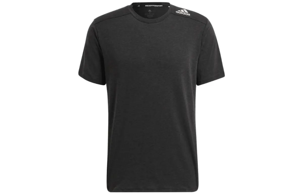 Adidas Set in Sleeve T Shirt Men's Black