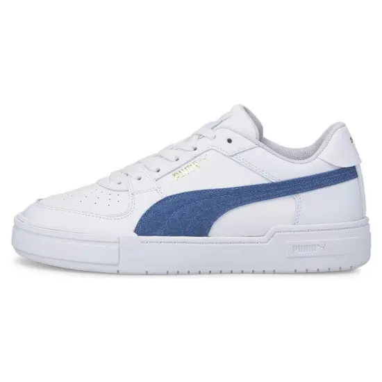 PUMA Ca Pro Denim Casual Skateboarding Shoes Unisex White Blue