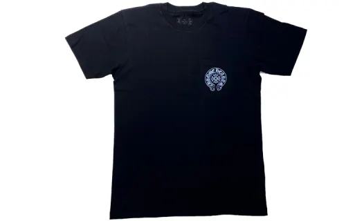 Chrome Hearts T Shirts Unisex Black Crew Neck Moderate Straight Fit