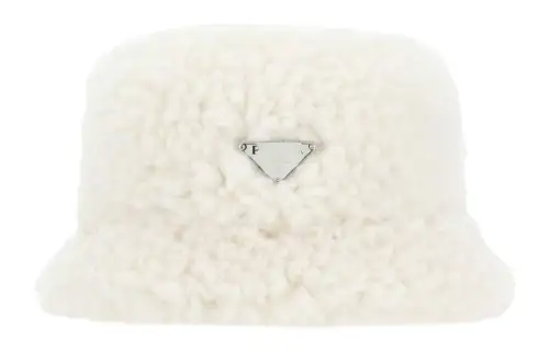 PRADA Logo plaque Wool blend Bucket Hat