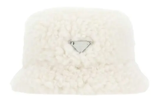 PRADA Logo plaque Wool blend Bucket Hat