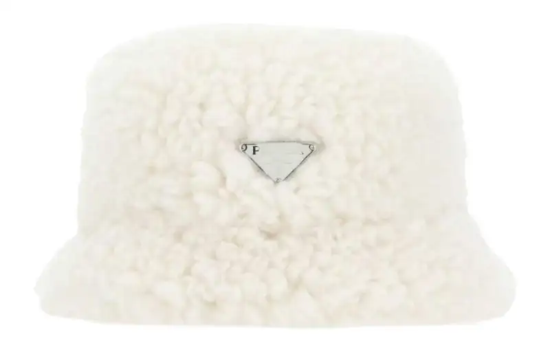 PRADA Logo plaque Wool blend Bucket Hat