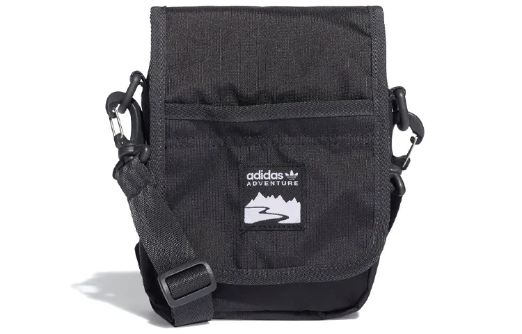 Adidas Originals Recycled Material Polyester Crossbody Bag Small Unisex Black